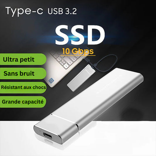 Disque Dur Externe Portable SSD - Haute Vitesse